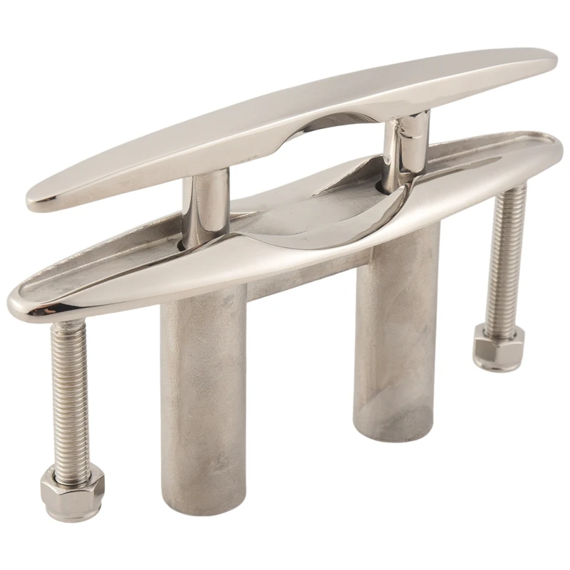 

1Pc Marine 316 Stainless Steel Boat Pull Up Flush Mount Lift Cleat Bolts Yacht Boats Accessories