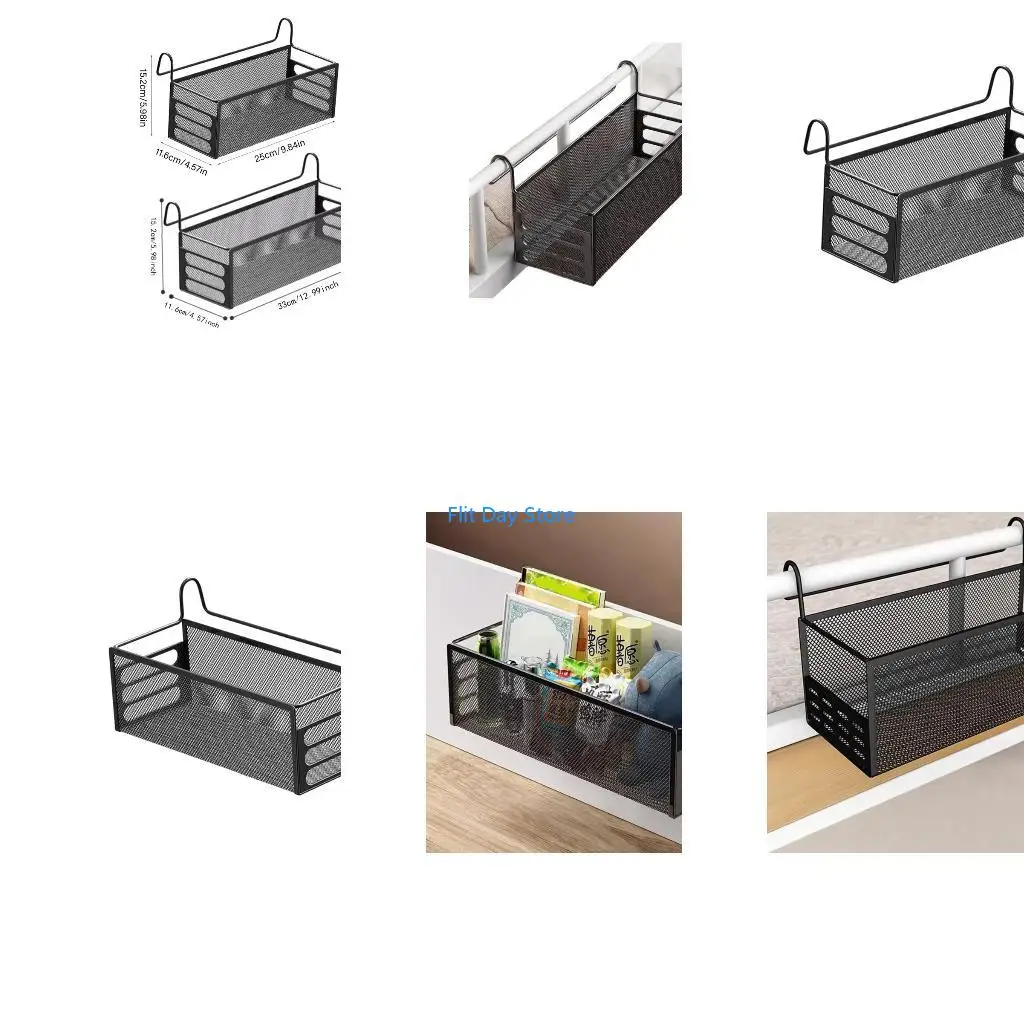 F92C Unique Hanging Shelf for Bedroom Space Saving Organization Quick Mount System