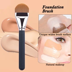 New Foundation Make-up Brush Round Head Ultra-thin Foundation Make-up Brush Liquid Foundation Flat Head Facial Mask Makeup Tool