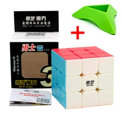 Qiyi warrior w ลูกบาศก์3x3x3 3x3 3ชั้น3ชั้นเมจิกคิวบ์แข่งขันอย่างมืออาชีพลูกบาศก์ปริศนา3x3สำหรับเด็ก