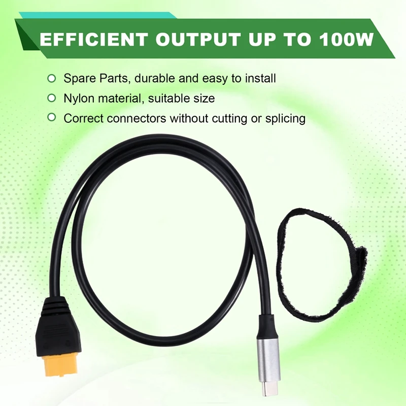 

AC52-Toolkitrc SC100 Type-C To XT60 Charging Cable For Toolkitrc M7 M6 M6D M8P M9 M4 Pocket Charger