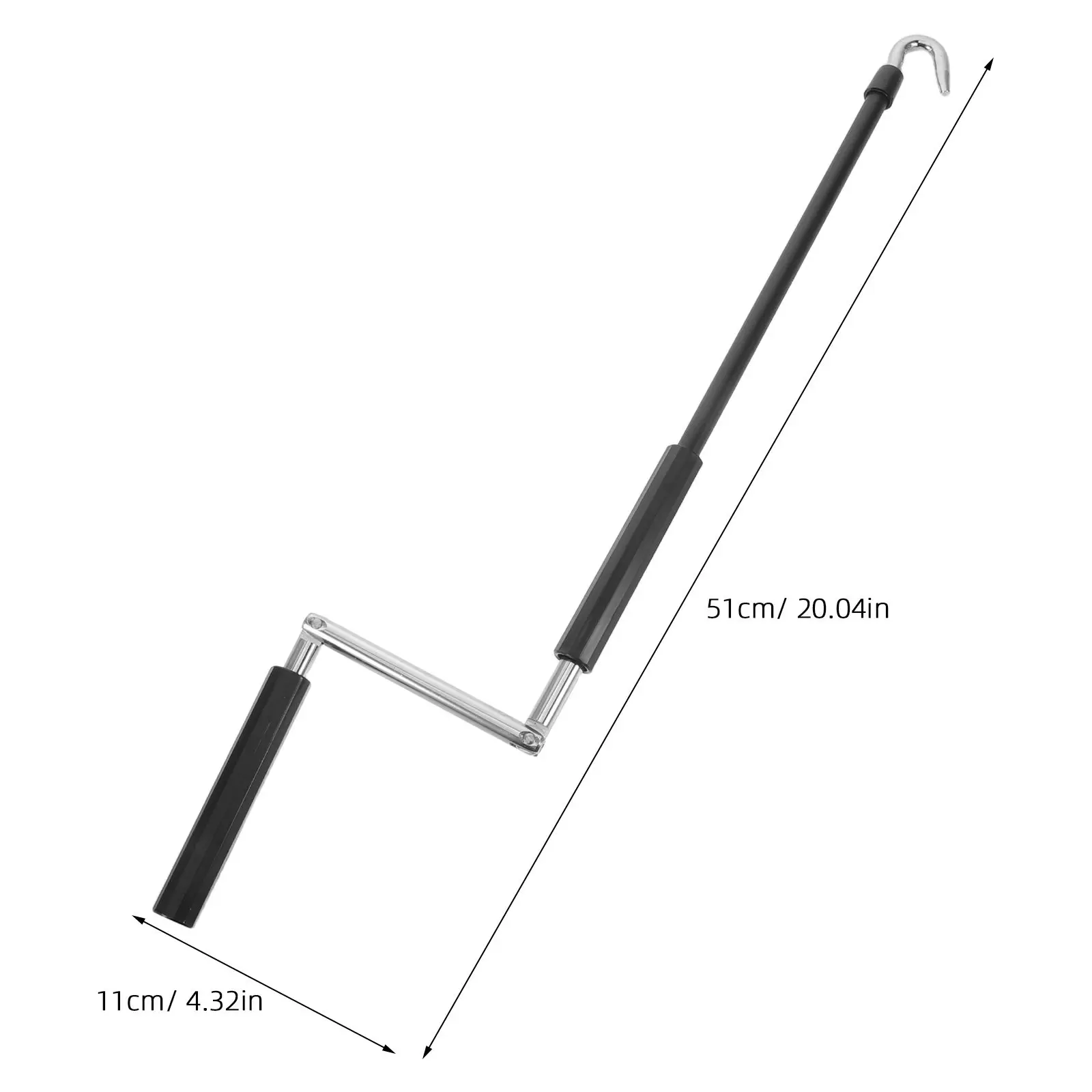 Outdoor Awning Crank Handle Patio Sunshade RV Crank Handle With Hook For Patio Sun Canopy Window20
