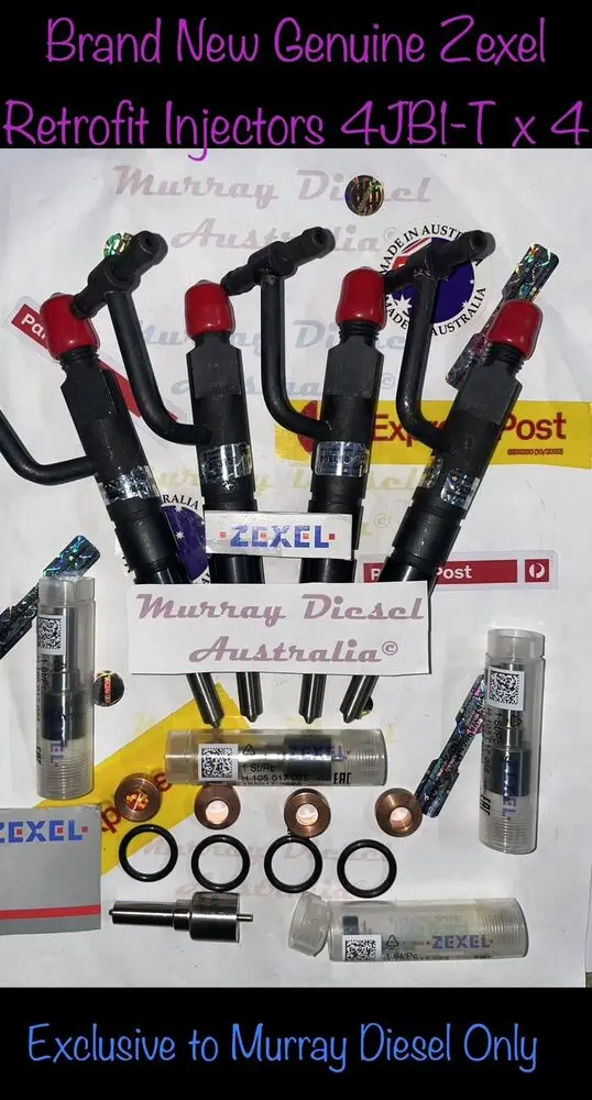 

Genuine Zexel Retrofit Injectors for Holden Isuzu Rodeo 2.8L 4JB1-T 3220K x 4!