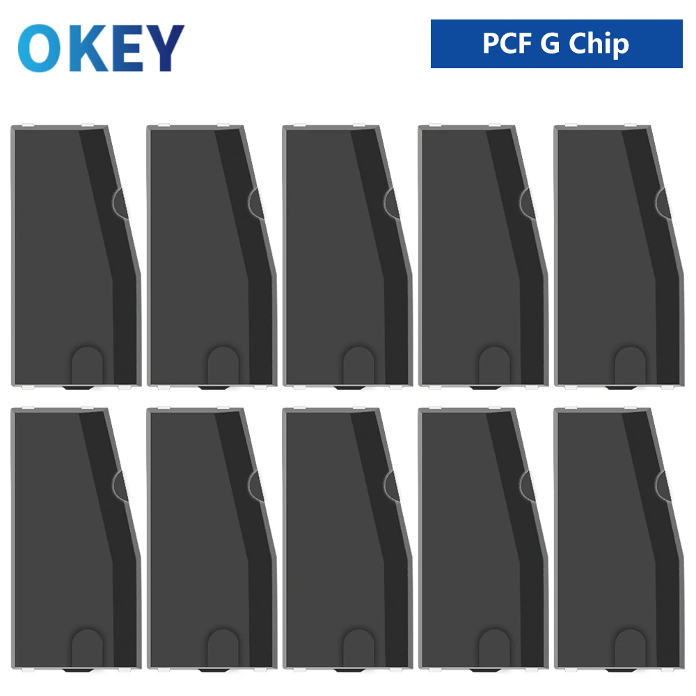 Okey 10PCS Transponder Key Remote Key Chip Blank For Toyota G Chip 8A H Chip Transponder Carbon