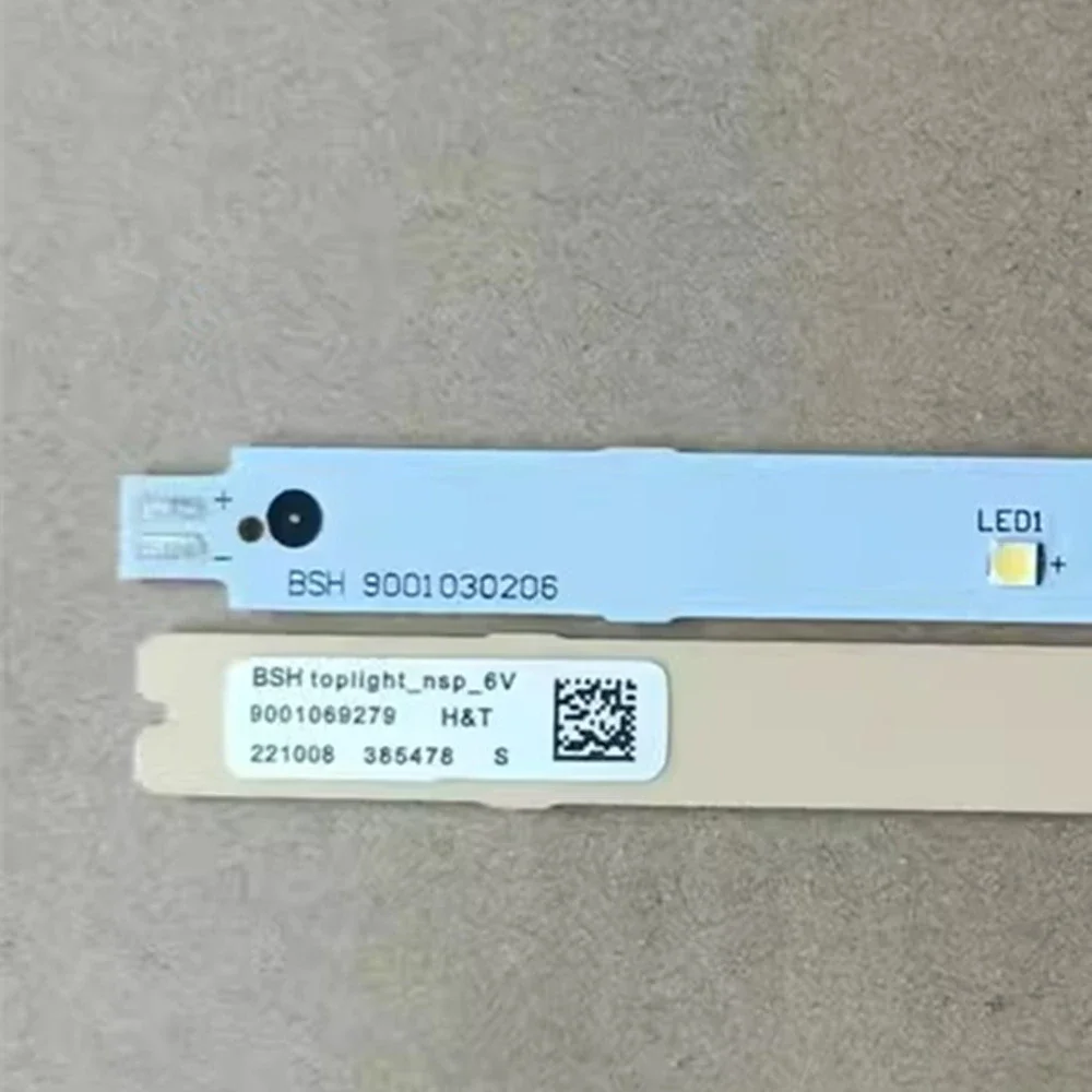 1pcs Refrigerator Strip Light Replacement for Siemens Bosch BSH 9001030206  6V Refrigerator LED Light Bar