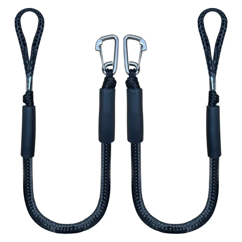 Cordones de líneas de muelle Bungee para barco, cuerda de acoplamiento para Kayak, embarcaciones, SeaDoo, Jet Ski, pontón, canoa, barco eléctrico, accesorios de cuerda de amarre