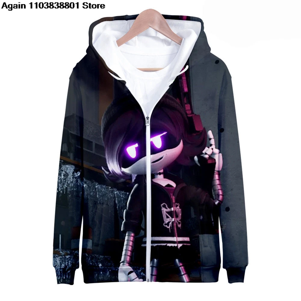 Autumn Murder Drones Anime 3D Print Hoodies Men Women Streetwear Oversized Sweatshirts Zipper Hoodie Male Tracksuit Man Clothing