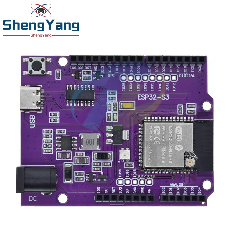 Imagem -05 - Módulo Placa de Desenvolvimento sem Fio Tzt d1 Esp32-s3 Wifi Bluetooth Flash 16mb Uno d1 r3 Ch340 N16r8 Esp32 Esp32