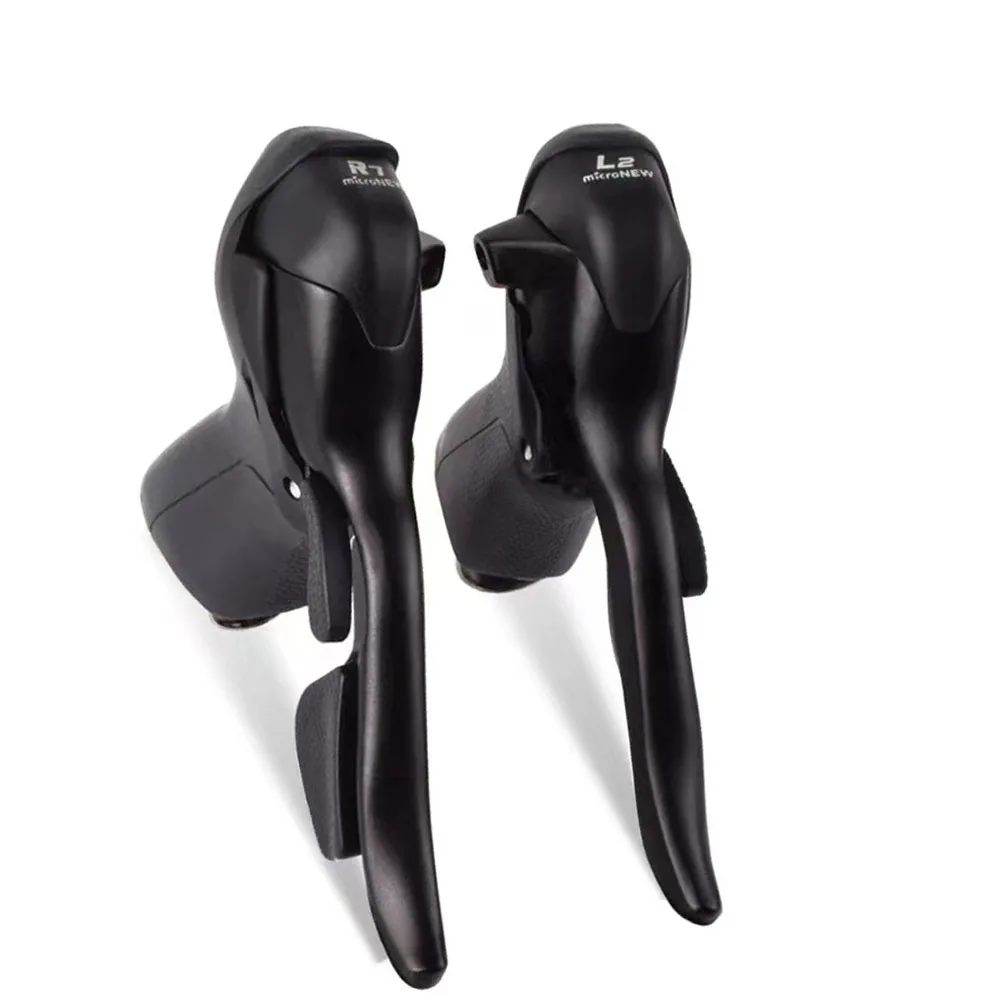 SB-R472 SB-R473 Double Triple Speed Road Bike Shifter Brake Levers for Shimano 2 x 7 3 x 7 Speed Drop Bar Shifters Black Pair