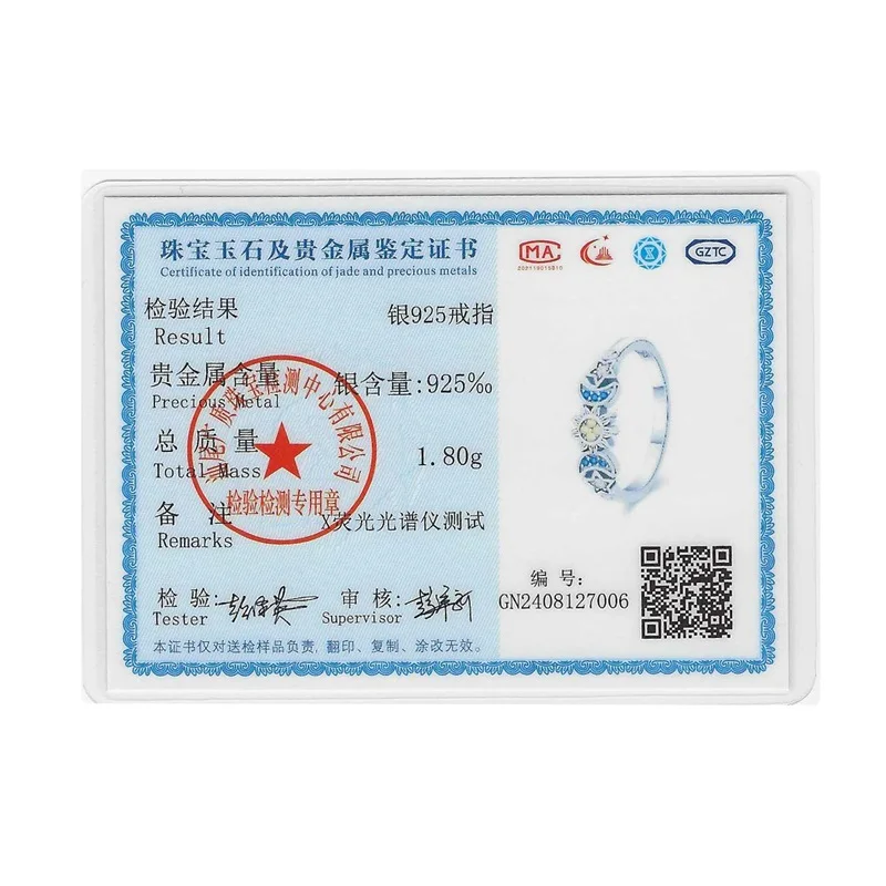 خاتم نجمة وقمر من الفضة الإسترليني عيار 925، زفاف نسائي عالي الجودة من الزركون، هدية مجوهرات عيد الميلاد #6