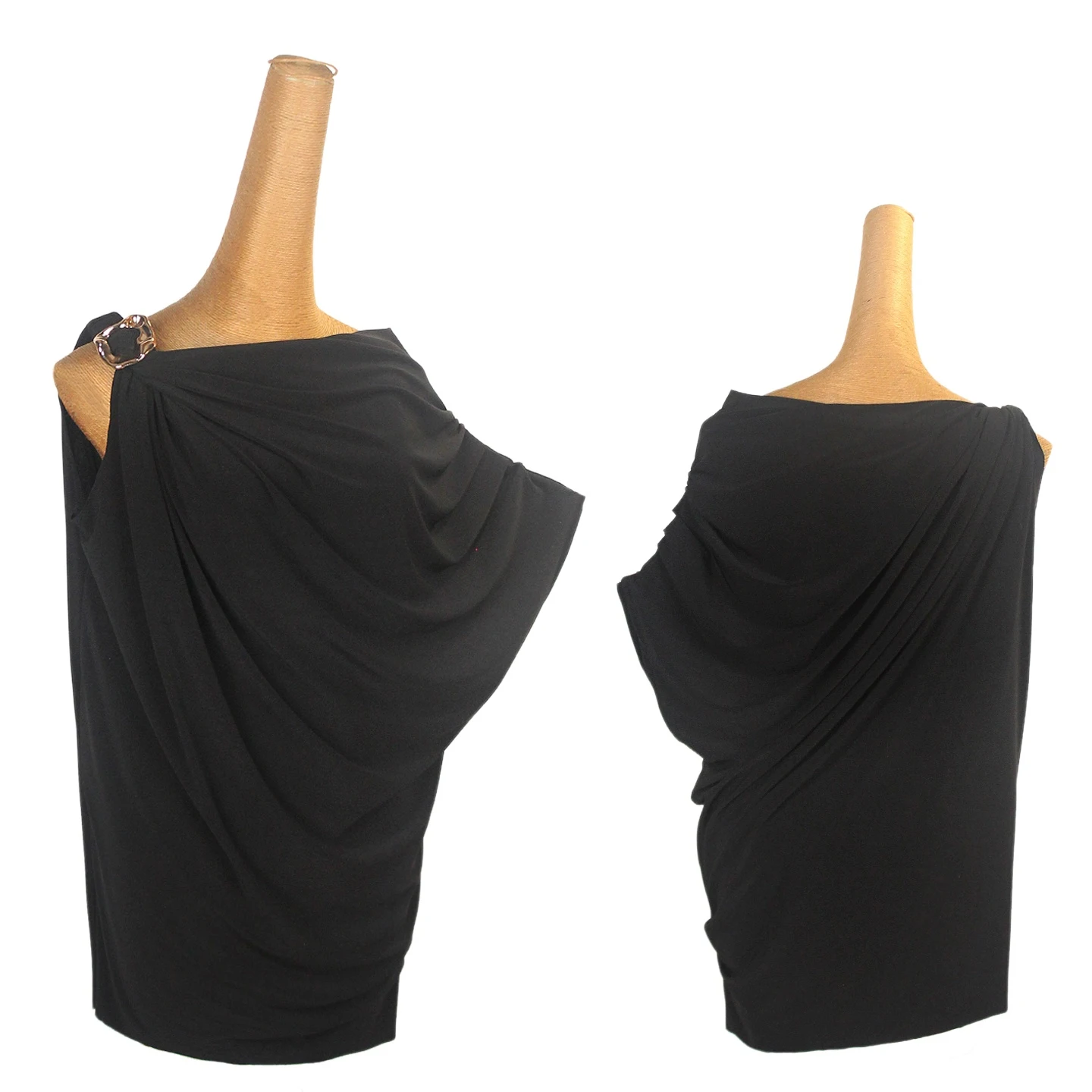 2025 nuovo vestito da ballo latino sexy dimagrante nero spalle inclinate vestito donne adulte samba cha cha rumba costume da prestazione