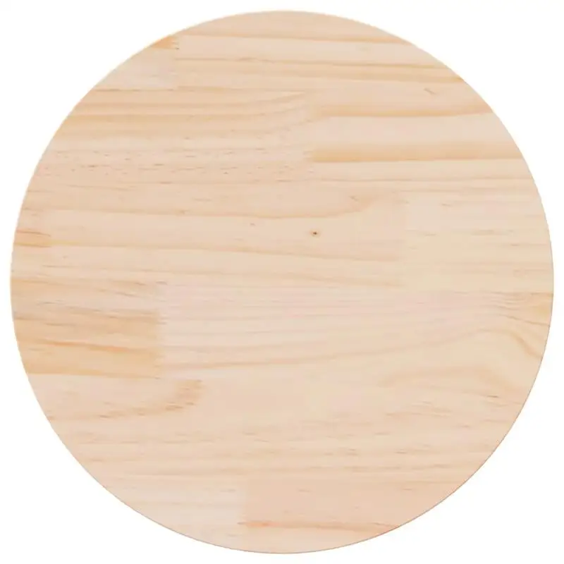 Image 3: Plateau de table rond 70x2,5 cm en pin massif, plateau naturel robuste polyvalent pour intérieur et jardin
