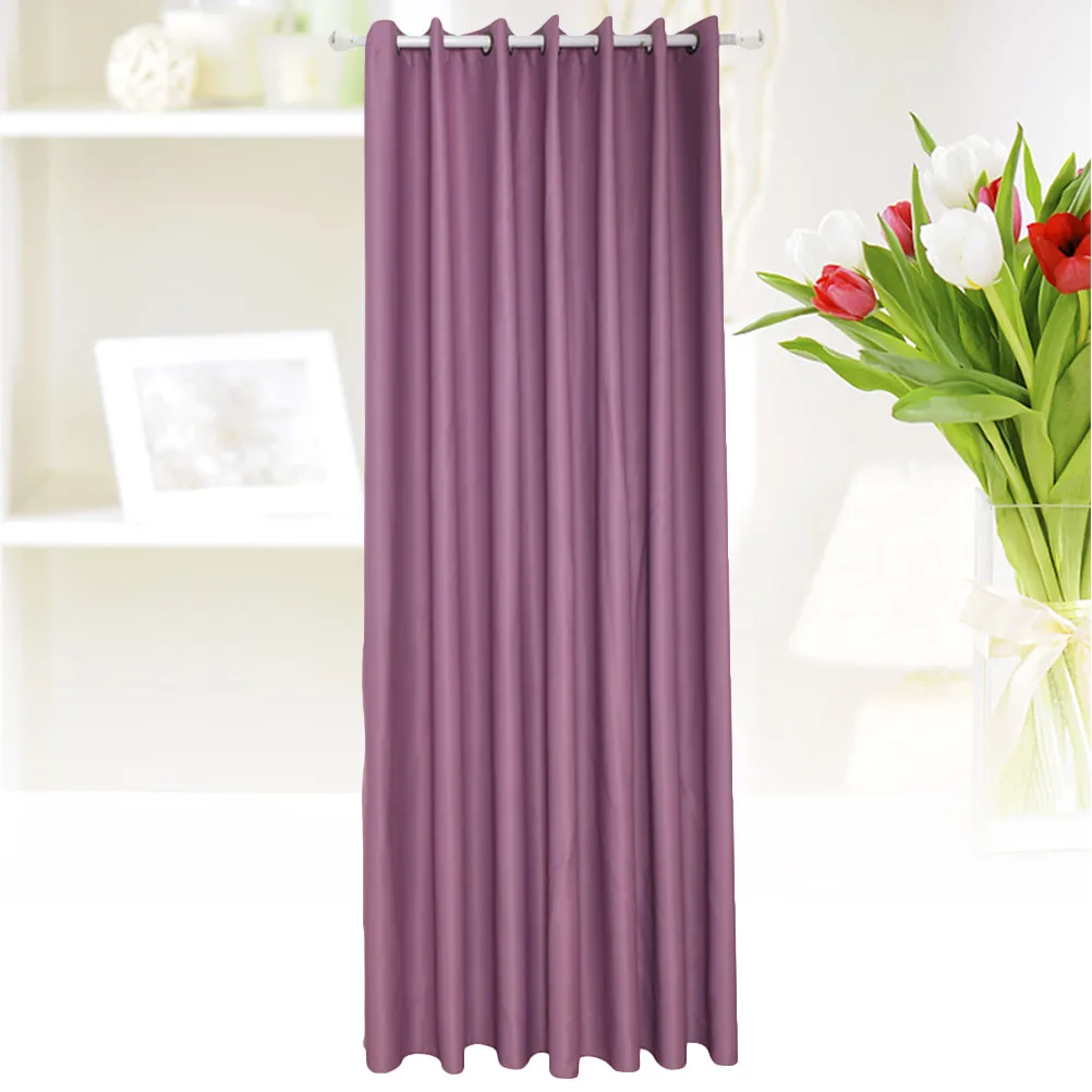 Blackout Curtains Window Curtain Pair Size 100x250 Insulated Energy Saving Polyester Fabric Room Darkening Drapes