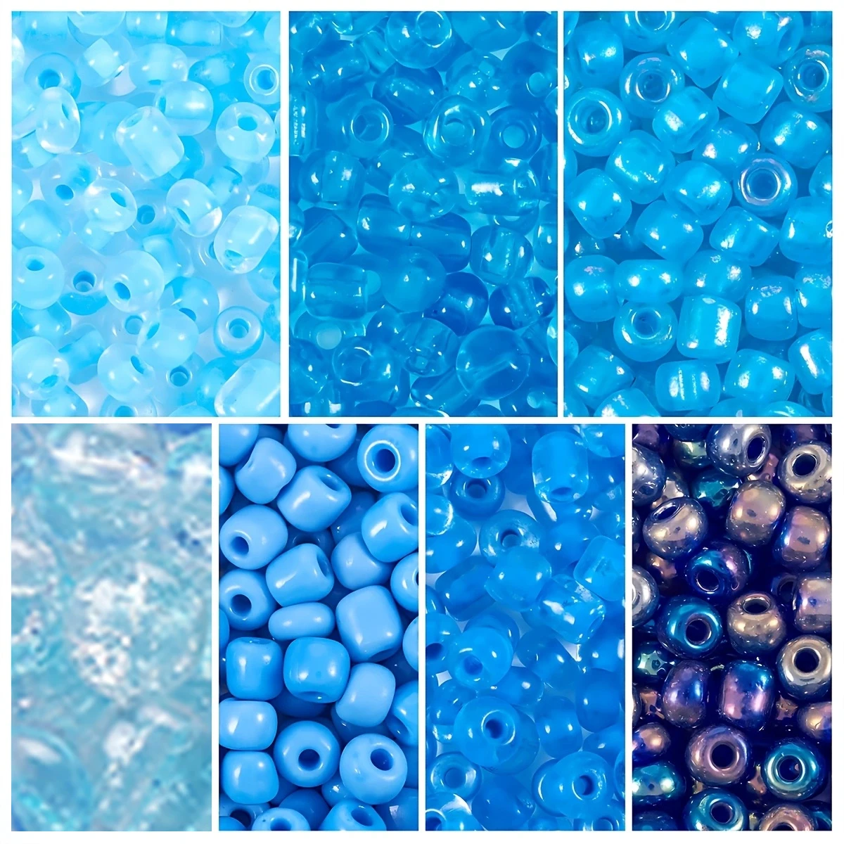 650 + Pcs 4mm 푸른 유리 씨앗 구슬 6/0 - Seed Bead Tube 리뷰 및 가격