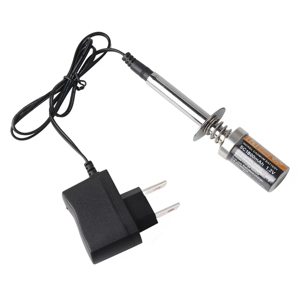 Glow Plug Starter Igniter 1.2V 1800mah Rechargeable For HSP RedCat Gas Nitro Engine Power 1/10 1/8 RC Car Repair Parts