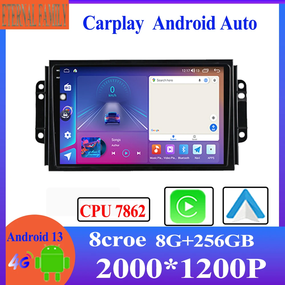 

Android 13 For Chery Tiggo 3 2016 2017 2018 Autoradio Car Multimedia Video Player Stereo Navigation GPS 2Din NO DVD Wireless BT