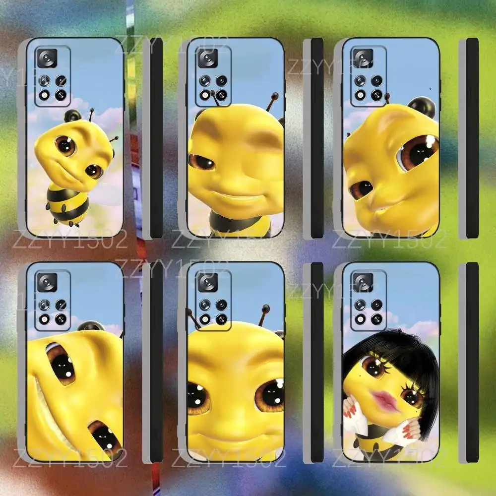 

Funny Bee Snapp Phone Case For Samsung S25,S24,Ultra,S20,S30,Plus,S22,S23,Ultra,Plus,5G Soft Black