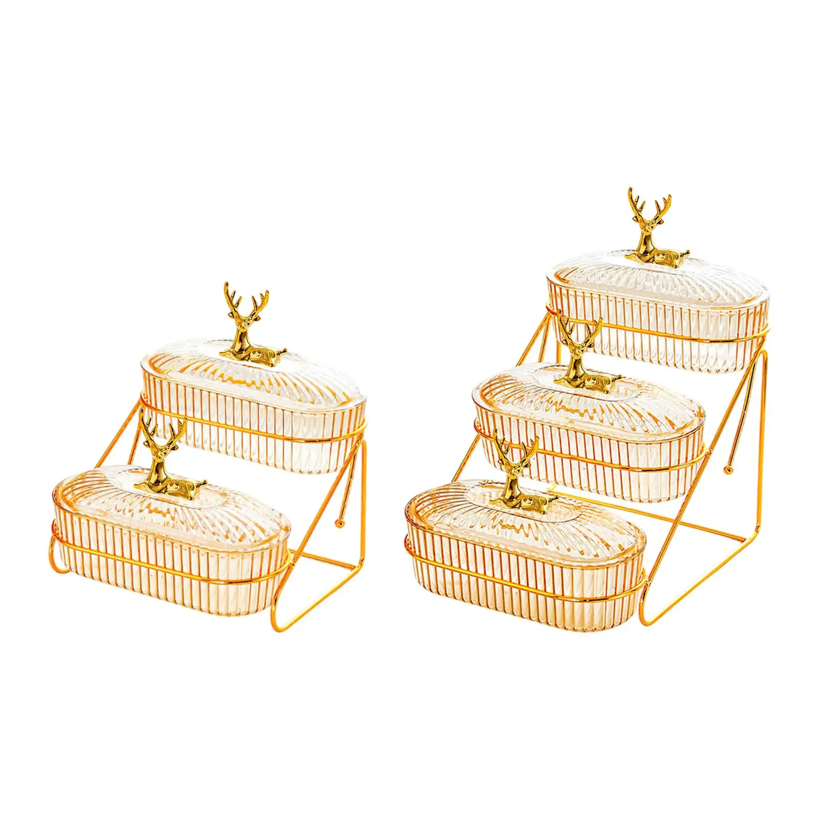 Dried Fruits Tray Storage Container with Storage Rack Decoration Food Storage Tray Tier Fruit Stand Kitchen Home Family Party