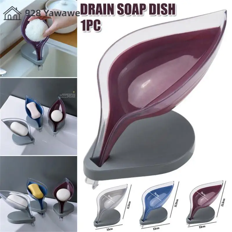 Soap Holder Punch-free With Drain Creative Portable Water-free Storage Box Suction Cup Soap Dish Box Soap Rack Tray For Basin