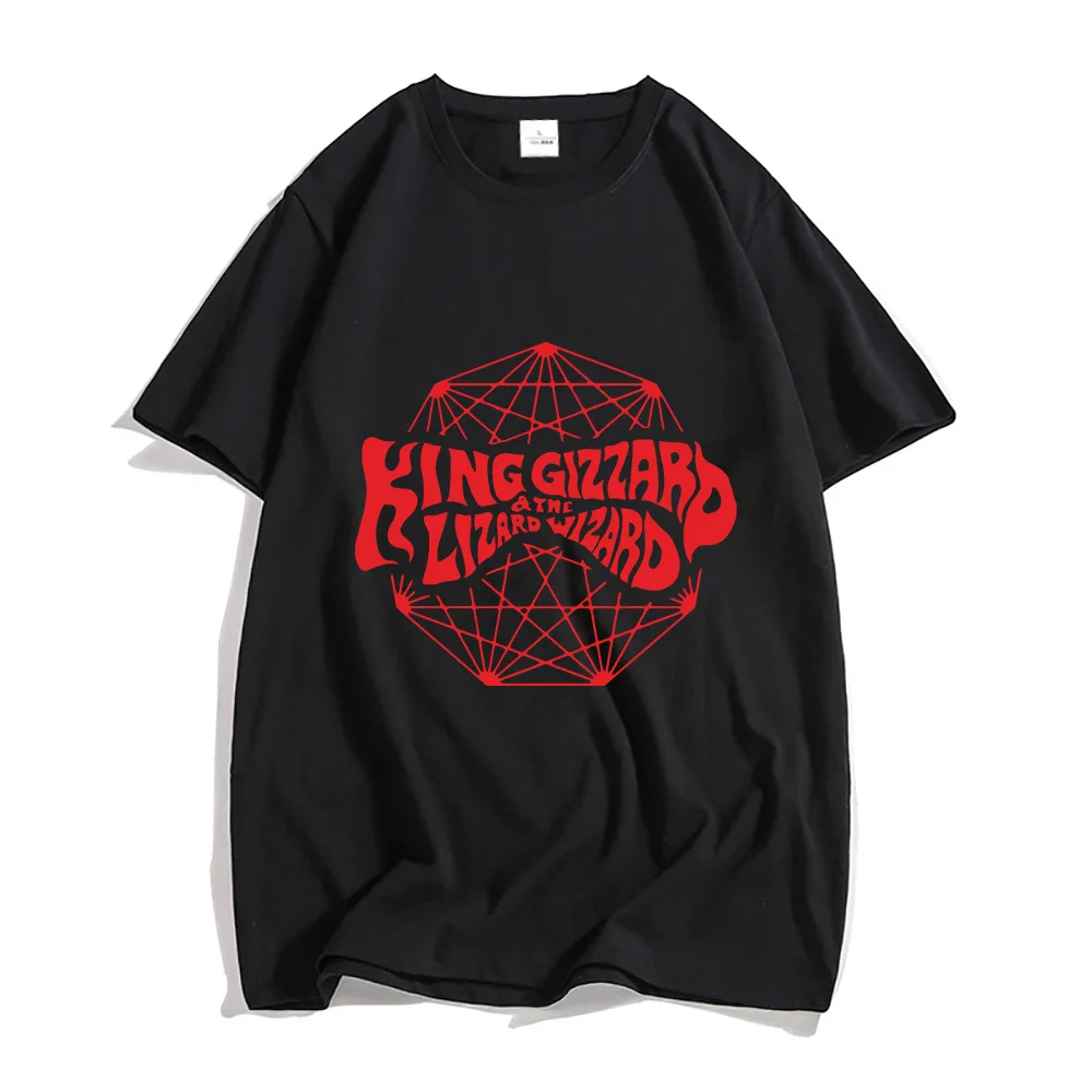 King Gizzard & The Lizard Wizar Tshirts Women/men Comfortable 100% Cotton Tees Originalit Tops Minimalist Line Slight Strech