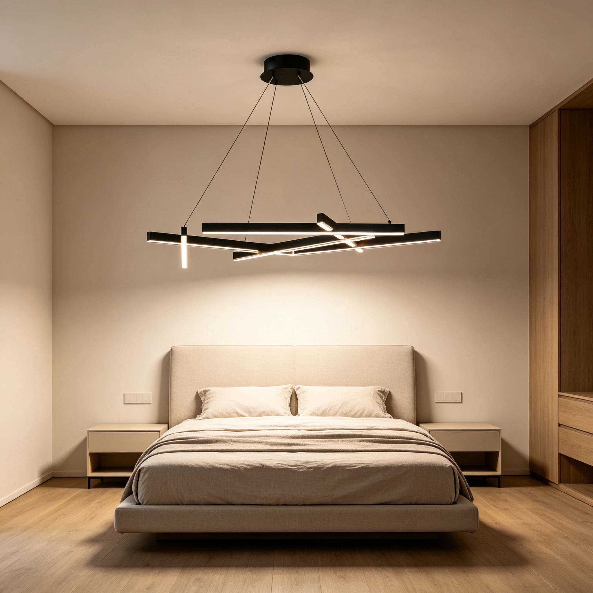 Modern Interleave Strips Led Pendant Lights Living Room Decor Chandeliers Dining Table Light Fixture Bedroom Hanging Lamps 2026