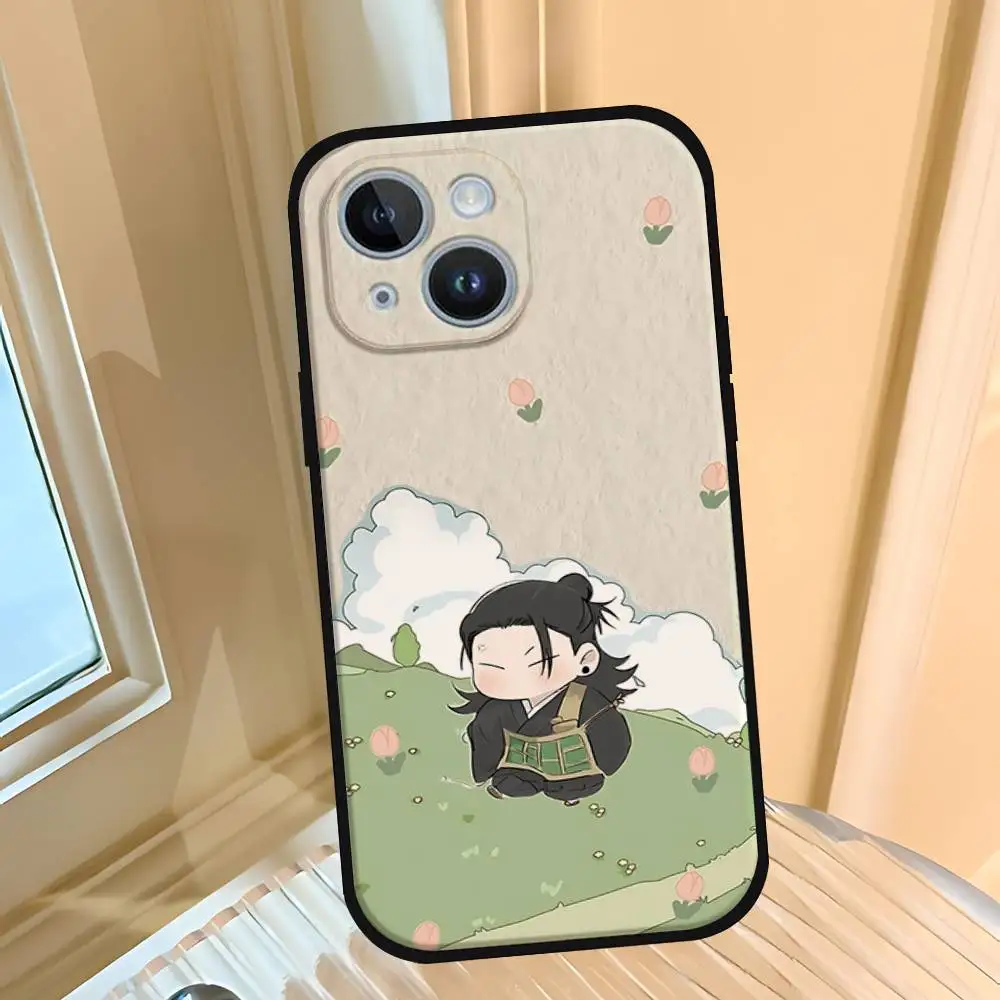 Custodia per telefono S-Suguru Geto per IPhone 1716 15 14 13 Pro Max 11 12 Mini X Xs XR Cover in silicone nero