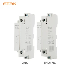 Etek O + F หน้าสัมผัสเสริมสำหรับ ekmf โมดูลาร์คอนแทค2NO ไฟฟ้ากระแสสลับหรือ1NO1NC eacts