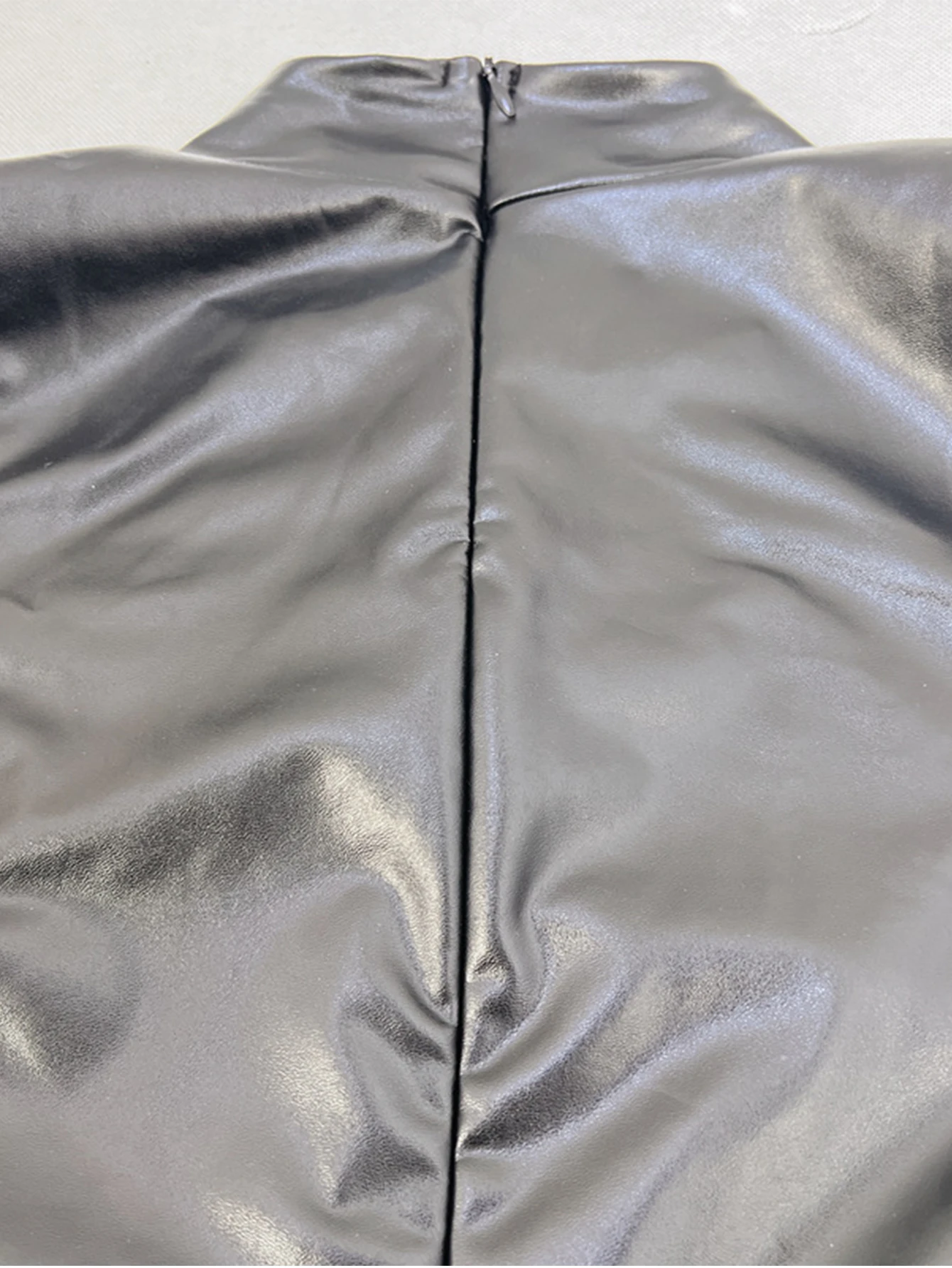 Abito estivo sexy in pelle PU nera cava da donna, abiti da festa da sera di compleanno, donna aderente, night club, abiti corti