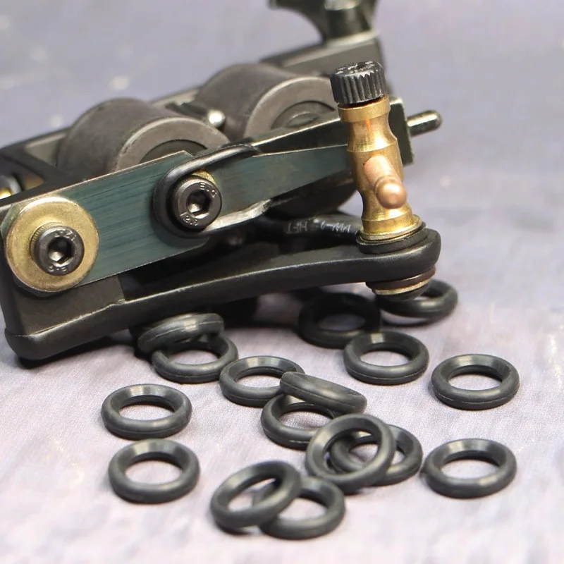 200pcs Silicone Soft O-Rings For Wrap Coil Tattoo Machine Gun Spring Accessories Supply view 3