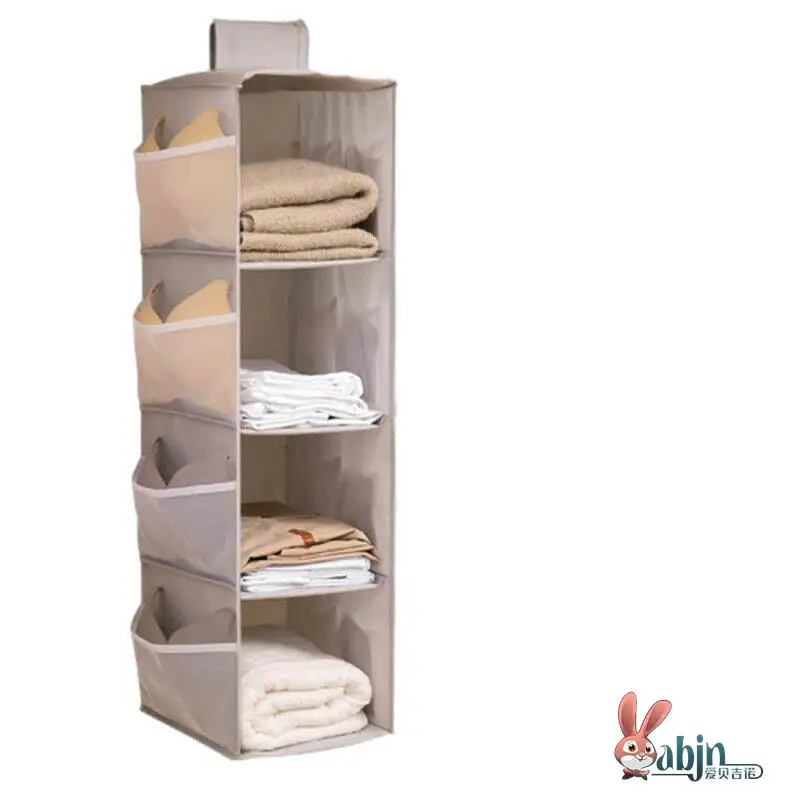 Double-Sided Hanging Storage Bag for Socks And Underwear Fabric Wardrobe Organizer Rack Dormitory Essential ABEYINUOR Love