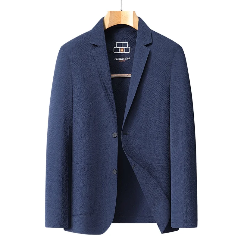 

Men's Premium Blazer Top Spring New Summer Solid Color Cool Business Casual Sun Protection Jacket Minimalist Office Urban Wear