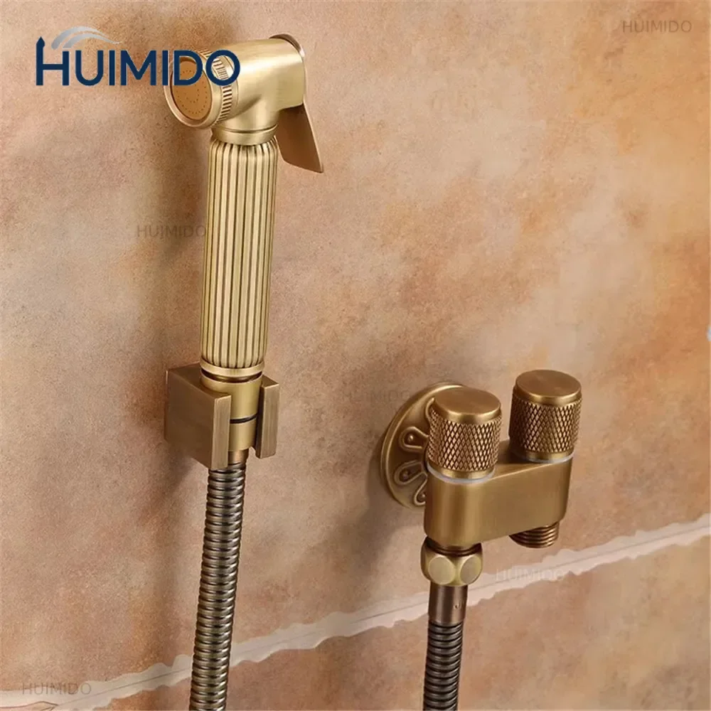 Bronze Toilet bidet sprayer set Brass Double Use Bidets faucet Bathroom sprayer shower bidet faucet High Pressure gun