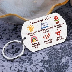 1Pc  Teacher Appreciation Thank You Gifts for Teacher, Best Teacher Keychain , Teacher Birthday Graduation Gift from Students