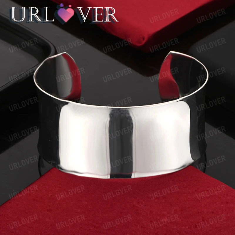 

Fashion Trend Jewelry 925 Sterling Silver Bangle For Men Woman Party Wedding Birthday Fine Gift Silver Bracelet Accessories
