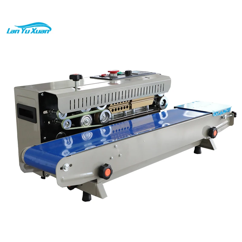 FR-900 Automatic Continuous Band Sealer Horizontal Sealing Machine With Printing