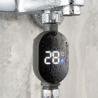 Stainless-Steel Water Temperature Gauge Precise Measurement Waterproof LED Display Thermometer Indicator Tool LED