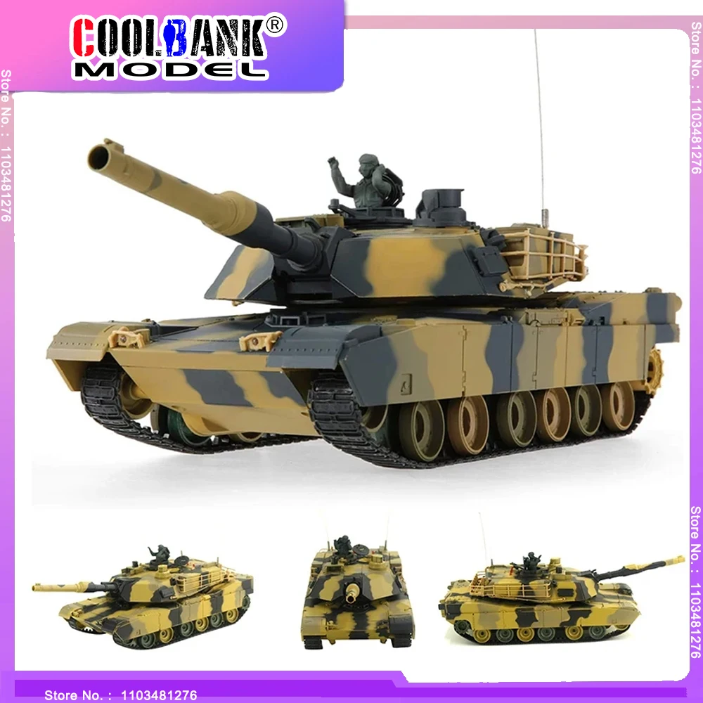 

Henglong Abrams M1A2 /Type 90/Leopard IIA5 Battle Tank RC Airsoft Panzer 1/24 Scale Model RC Military Vehicle Fight Infrared BB