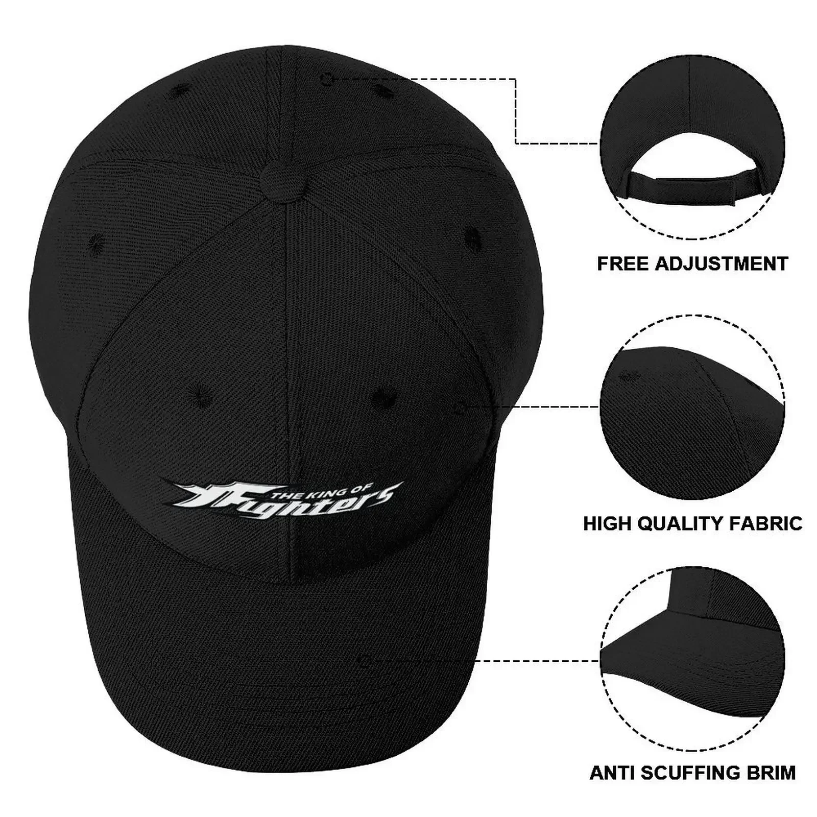 KOF Classic Logo in simple black and white print Baseball Cap New In Hat Icon Man Women's