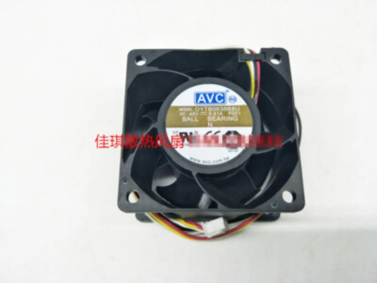 1pcs for AVC DYTB0638B8U 48V 0.41A 6CM 6038 4-wire industrial computer cooling fan