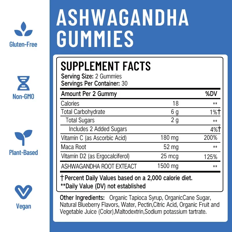 1 bottle of South African drunken eggplant gummies to supplement nutrition prevent constipation improve immunity