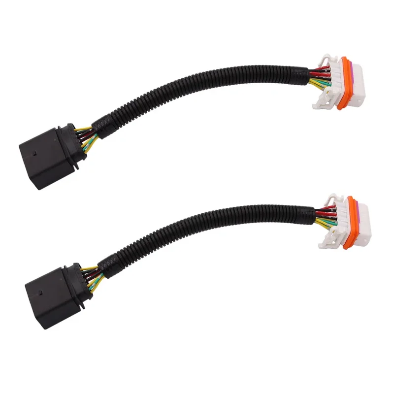 Headlight Wiring Harness Adapters Headlamp Electrical Connector Kit for Volkswagen Touareg 2004 2005 2006 2007 7L6971071A