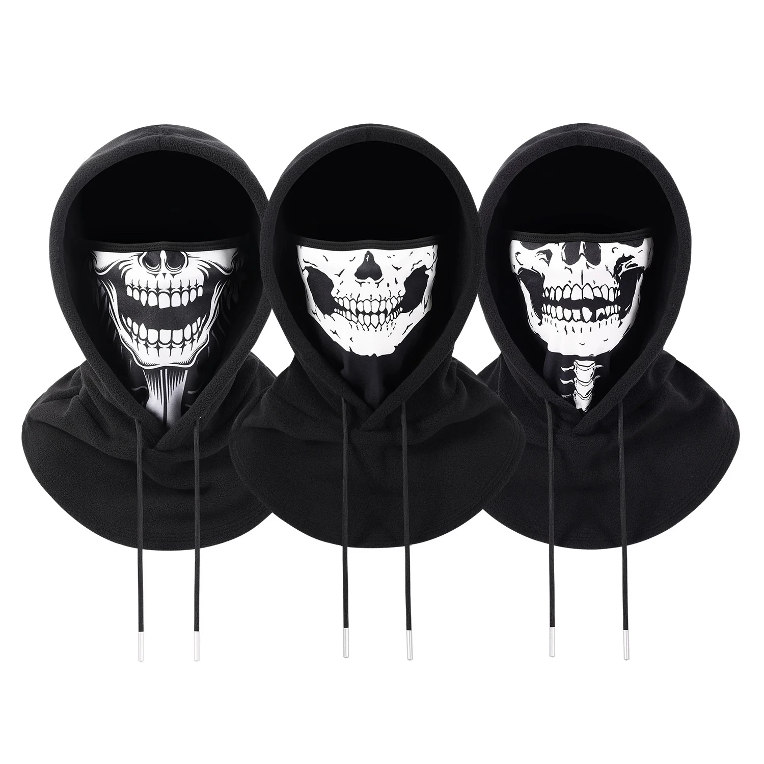 Thermal Polar Fleece Balaclava Skull Liner Earloops Breathable Keep Warm Motorcycle Face Mask Winter Cycling Headgear Ski Masks