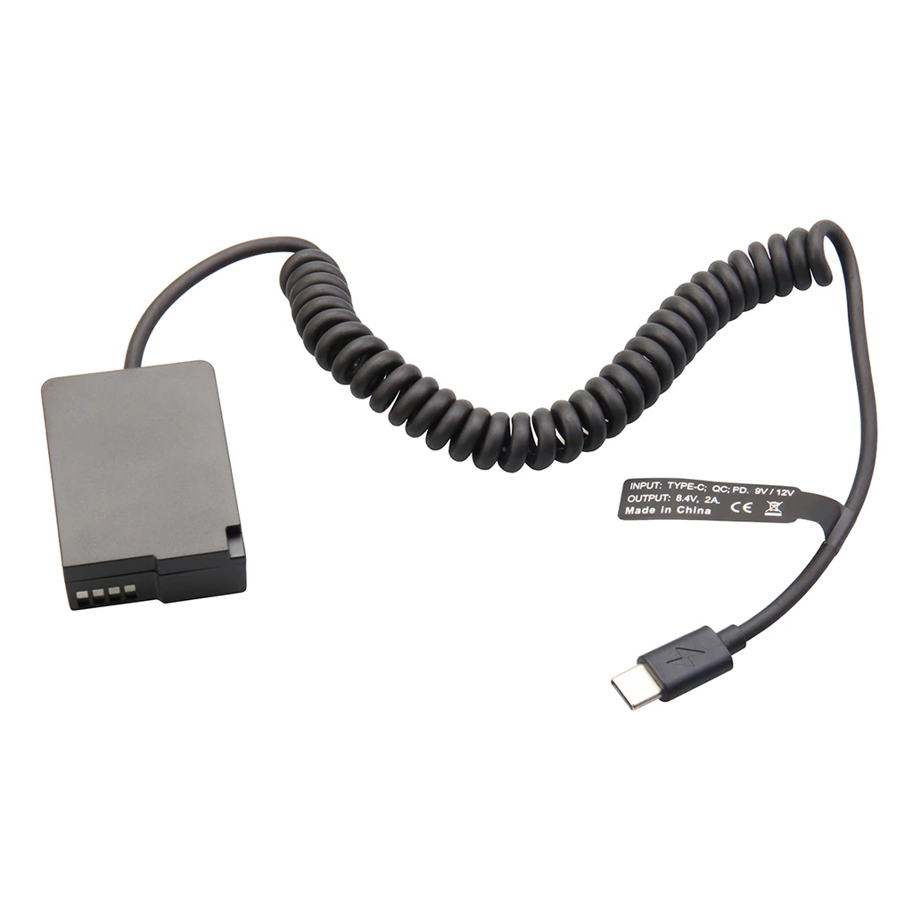 Typ-C PD Dummy-Akku-Kit für Fujifilm Canon Nikon Sony Panasonic, 9V Powerbank zu 7,4-8,4V für Akkuanzeige – Detail 27
