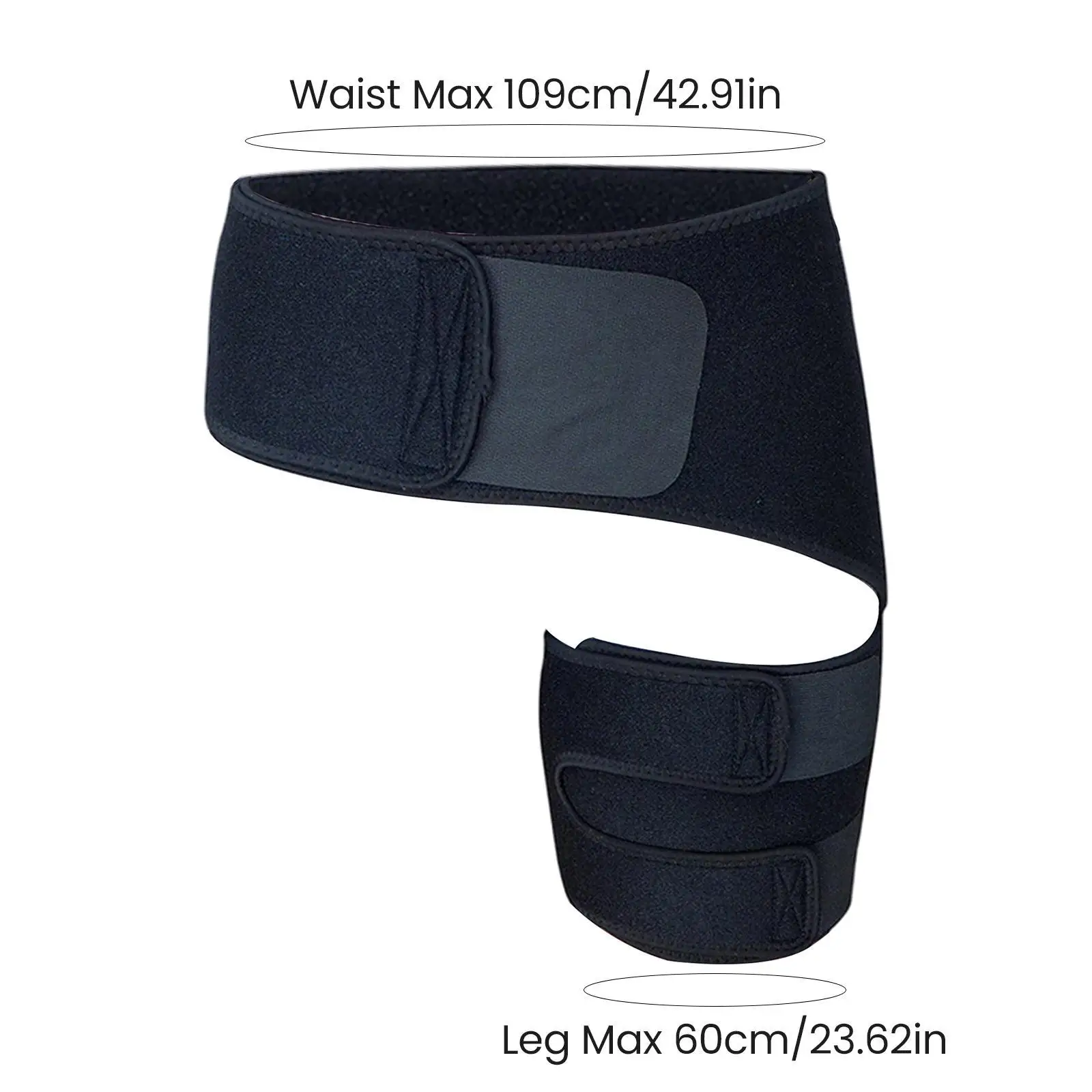 Groin Hip Brace Thigh Support Compression Wrap Belt Adjustable Sport Protect for Hamstring Muscles Joints Bodybuilding Women Men view 6