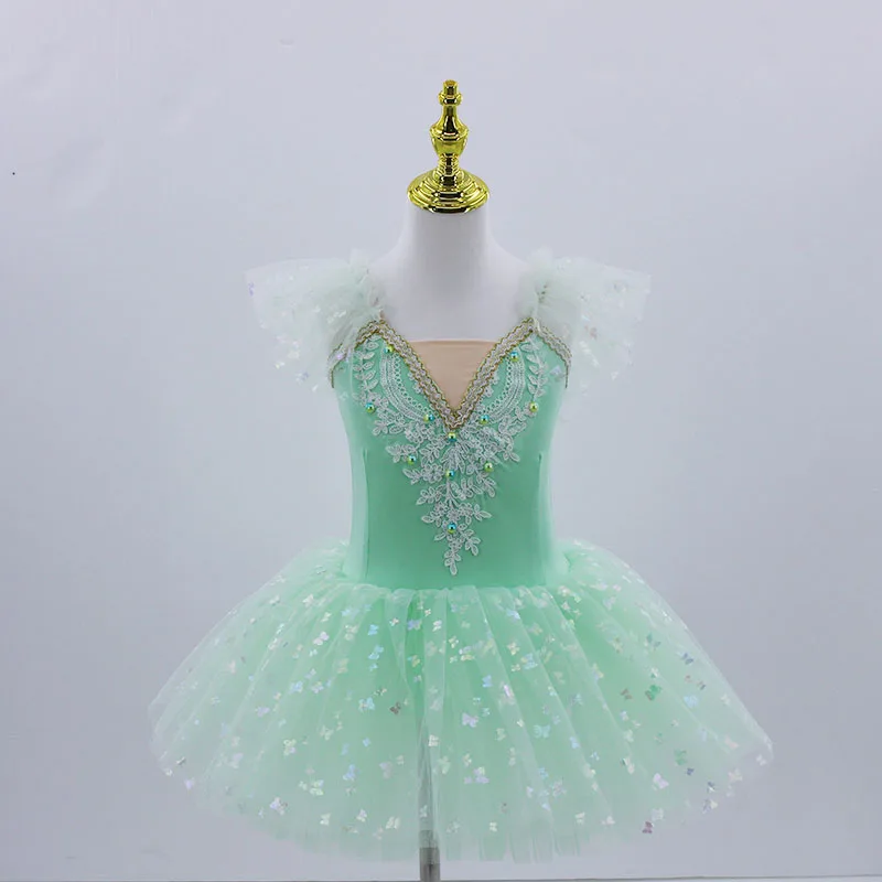 Tutú de Ballet profesional para niñas, vestido de fiesta de bailarina con plataforma blanca, disfraz de baile para adultos y niños, novedad