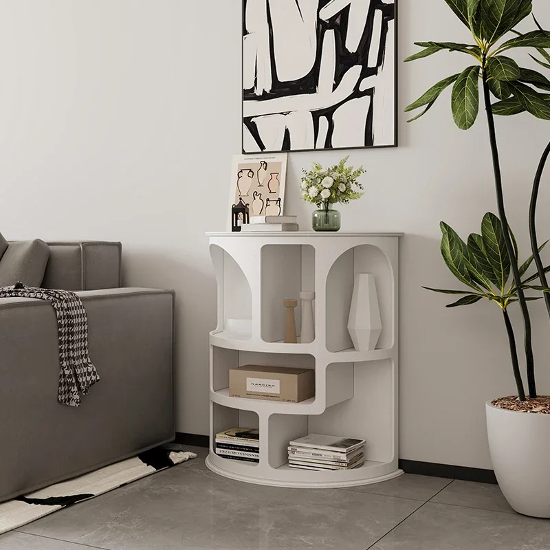 entrance cave cabinet shelf fan-shaped against the wall corner  triangular cabinet against the decorative cabinet