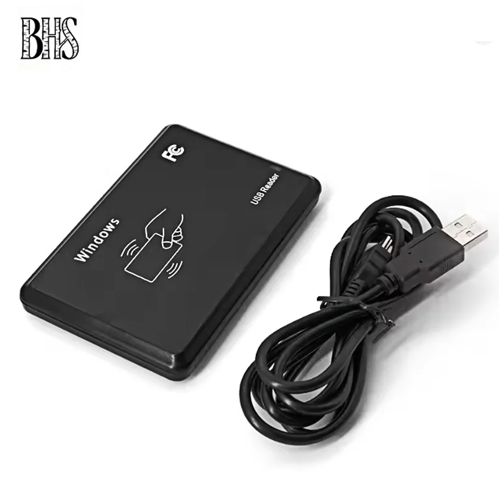 

Smart RFID Card Reader 125KHz 13.56MHz ID IC Frequency Access Control USB CardReader Encrypted Programmer Reader