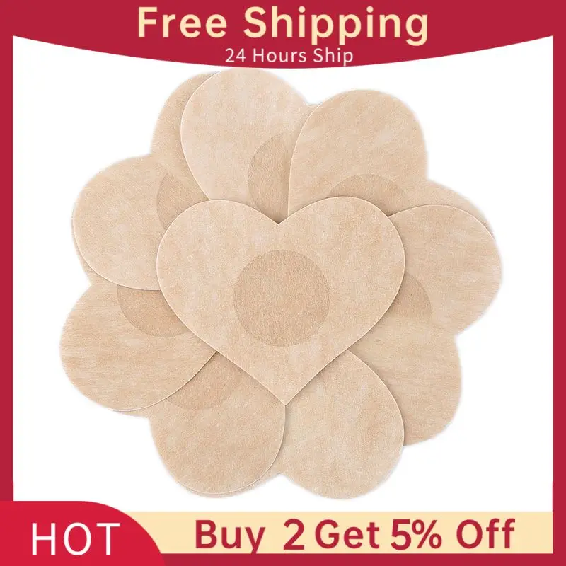 

10pcs Soft Nipple Covers Breast Petals Heart Flower Sexy Tape Stick On Bra Pad Pastie For Women Intimate Accessories