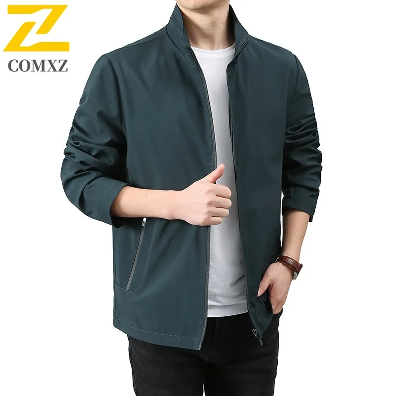 

COMXZ Мужской Chaqueta Деловой Минималистский Классический Ветрозащитный Тренч для Офиса и Путешествий Социальный Збор Высококачественная Верхняя Одежда