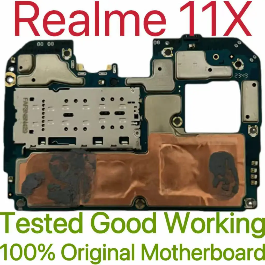 Global Version Original Unlocked Motherboard for Realme 11X Tested Circuit Plate Main Logic Board for Realme 11X